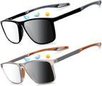 Photochromic Reading Glasses for Men Women TR90 Blue Light Blocking Transition Readers Anti UV Ray Filter Eyeglasses