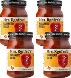Mrs. Renfro's Habanero Salsa | Gluten Free, No Added Sugar, No HFCS, 16-oz Jar (Pack of 4)