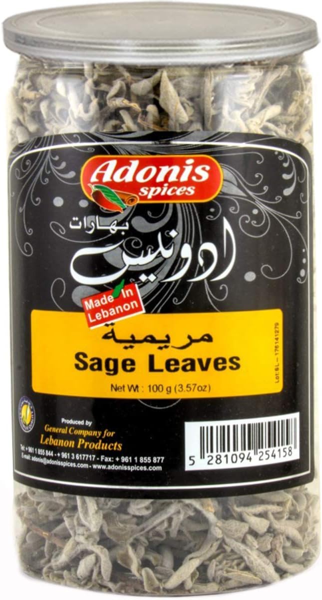 Adonis - Sage Leaves, 3.5 Oz (100g)