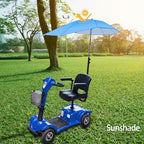 Sunshade Canopy for Mobility Scooters – UV & Rain Protection Electric Wheelchair Umbrella (Only Works with Scooters & Power Chairs Equipped with 1" x 1" Hitch Receiver) (Sky Blue)