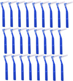 Angzhili 25 Pcs Interdental Angle Brushes,Reusable Dental Cleaners,Oral Dental Hygiene Brush,Dental Toothpick Floss for Braces,Tooth Cleaning Tool (Blue)