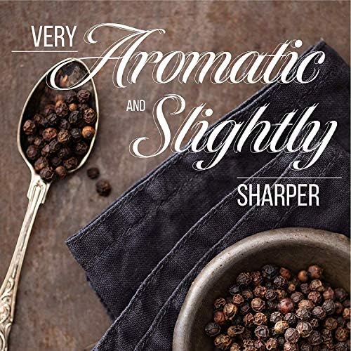 THE ORGANIC PANTRY Black Peppercorns – 1 pound– USDA Organic Whole Tellicherry Peppercorns – Steam Sterilized, All Natural, Perfect for Grinder Refill