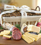 GreatFoods California Wine Country Cheese Gift Basket, Gourmet Selection with Italian Salame, Cheddar, Goat Cheese, and Crackers, Elegant Charcuterie Gift for Wine and Cheese Lovers, Any Occasion
