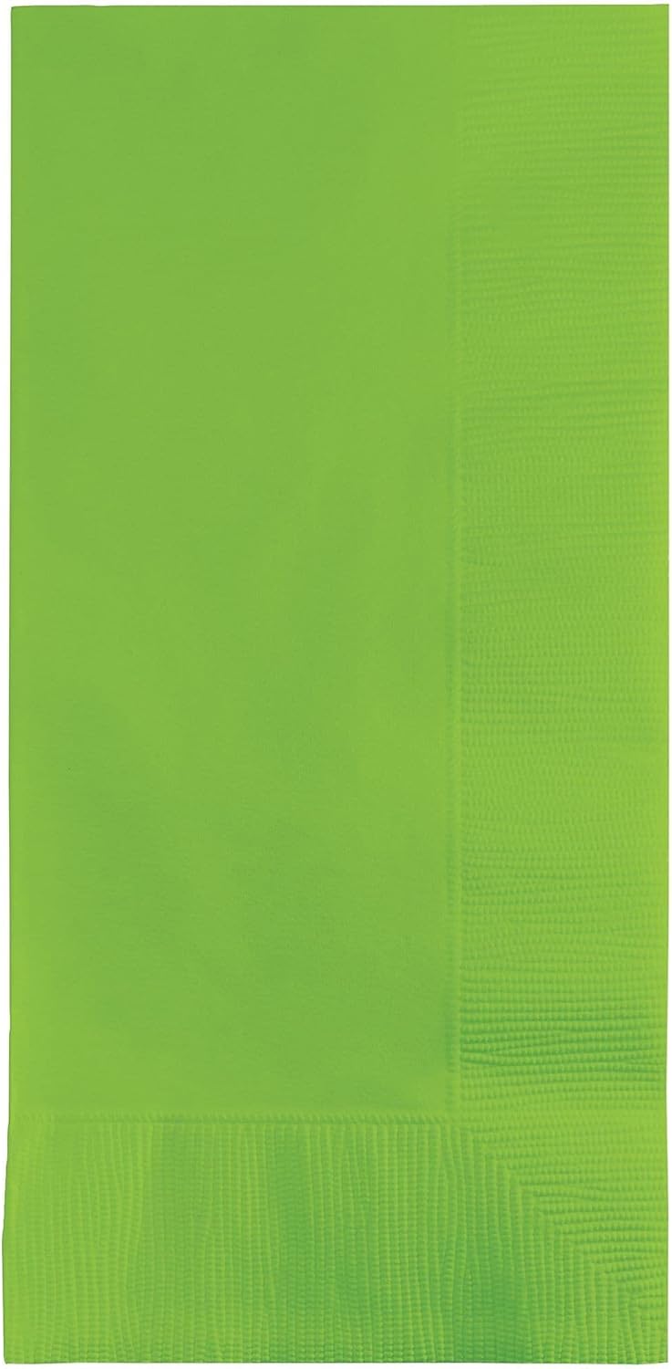 Creative Converting Touch of Color 2-Ply 50 Count Paper Dinner Napkins, Fresh Lime