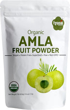 Amla Powder Organic 16 oz - USDA Certified Organic Amla Powder Ayurveda Herb Indian Gooseberry Powder Amalaki Superfood for Skin & Hair - Pure Ayurveda Products by Iyasa Holistics