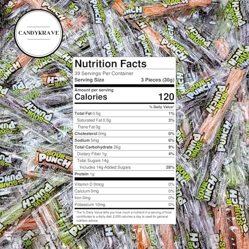 SourPunch Chewy Licorice Twists - Halloween Edition - Assorted Flavors - 2 lbs Individually Wrapped Sweet & Sour Candy Pack - Delicious Gummy Candy for Halloween, Pinata, Birthdays, Pantry