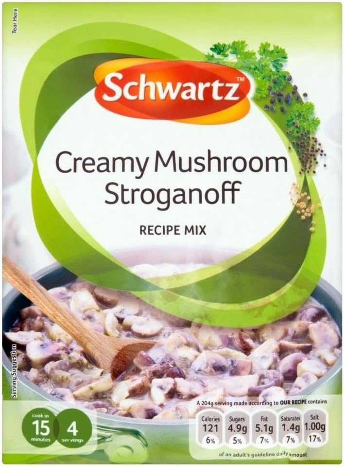 Schwartz Creamy Mushroom Stroganoff Recipe Mix (35g) - Pack of 6