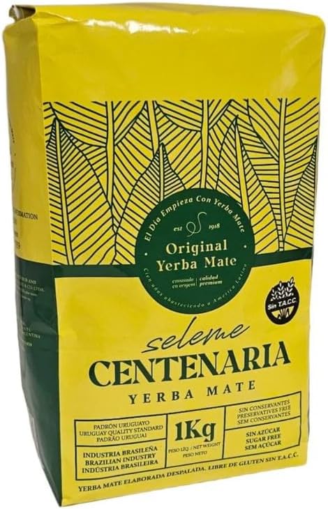 Centenaria Premium Uruguayan Traditional Yerba Mate 1 kg (2.2 lbs)