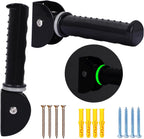 Upgrade Fluorescence Flip Up Grab Bars for Wall, 7.5 inch Folding Doorway Assist Handle, Mobility Aids, Non-Slip Grip Bar Great for Elderly Seniors, Handicap, Support Up to 320 Pounds (Black)