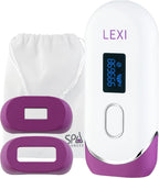 Spa Sciences - LEXI - Painless Permanent IPL Hair Removal System - FDA Cleared with 999,999 flashes, Auto Flash, and Skin Sensor