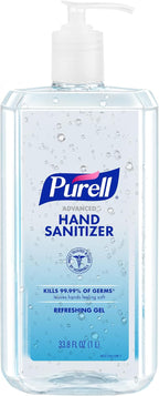 PURELL Advanced Hand Sanitizer Refreshing Gel, Clean Scent, 1 Liter Pump Bottle (Pack of 1) - 9632-04-CMR