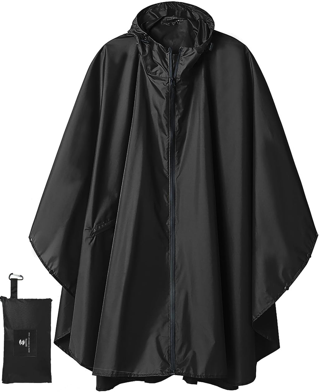 SaphiRose Unisex Rain Poncho Waterproof Raincoat Hooded for Adults Women with Pockets
