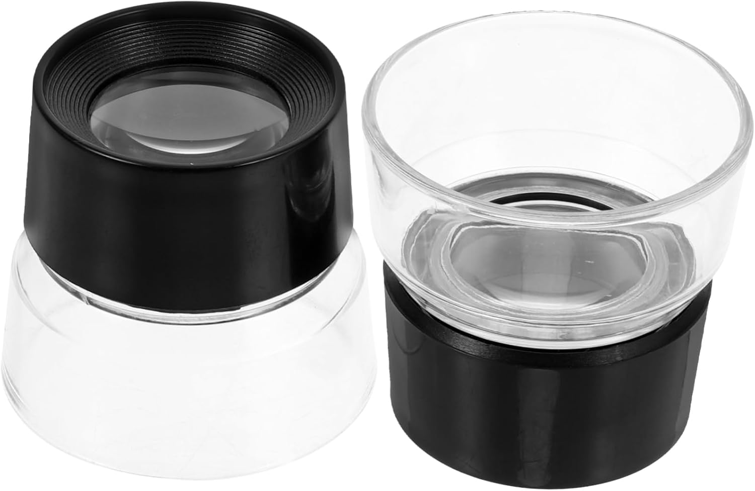 2pcs Portable Jewelry Magnifier Compact Glass for Collectors Rock Enthusiasts and Jewelers Includes Quality Magnifiers for Easy Reading and Inspection