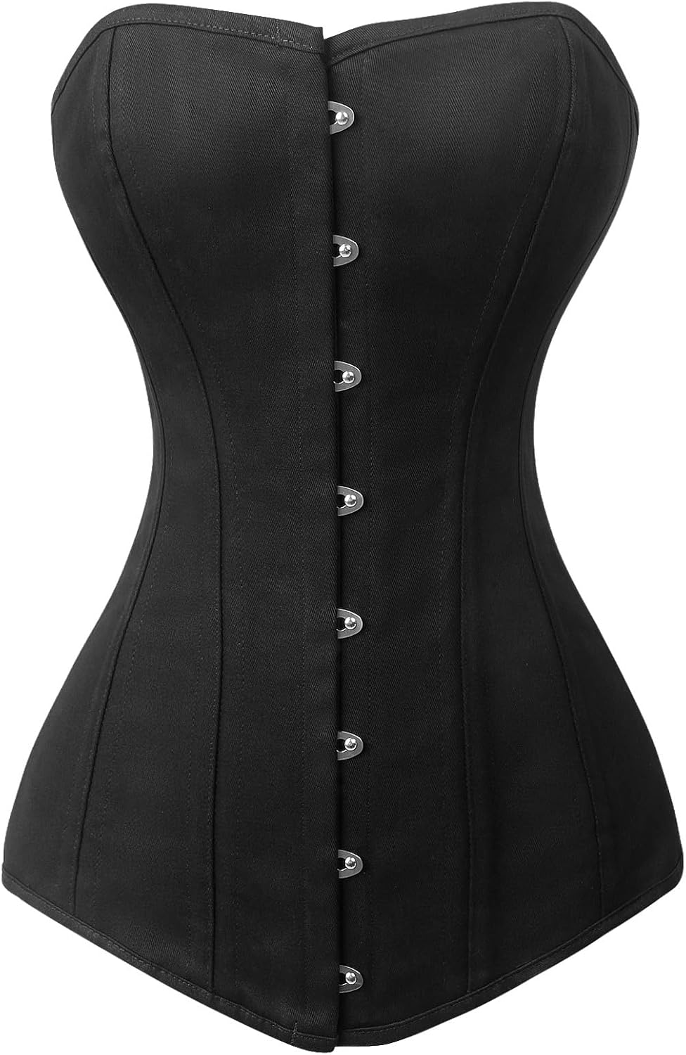 Charmian Women's 26 Steel Boned Cotton Long Torso Hourglass Body Shaper Corset