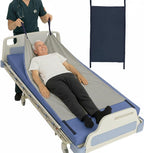 NYOrtho Bed Positioning Pad for Elderly - 35 X 55'' Glide Transfer Sheet - Reusable Low-Friction Transfer Pads for Patients with 12 Ergonomic Handles - Supports Up to 575 Lbs