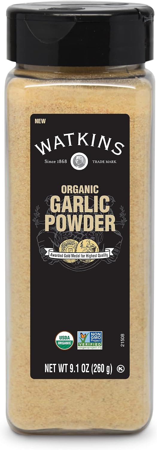Watkins Organic Garlic Powder, 9.1 oz., 1-Pack
