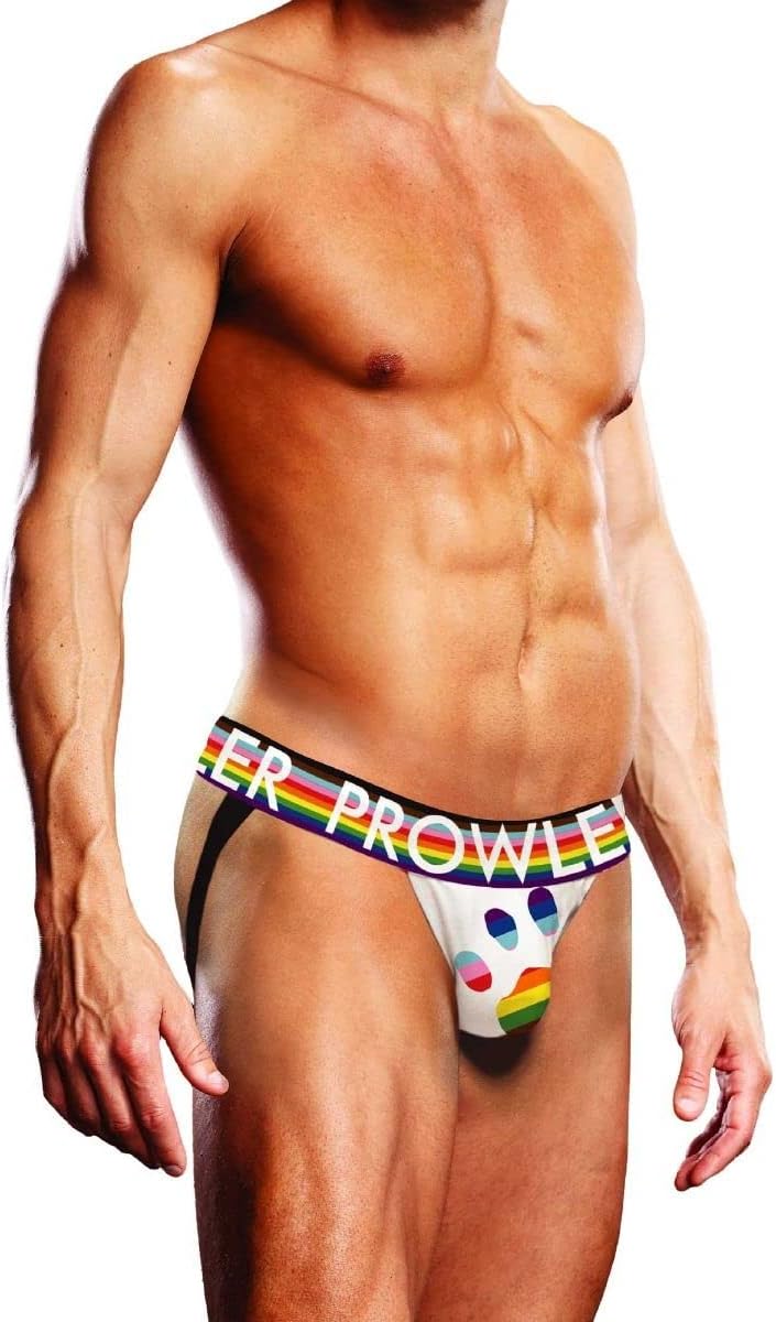 Prowler White Oversized Paw Jock XL - UK Waist Size - 34" - 38" - One Count, White, 34-38