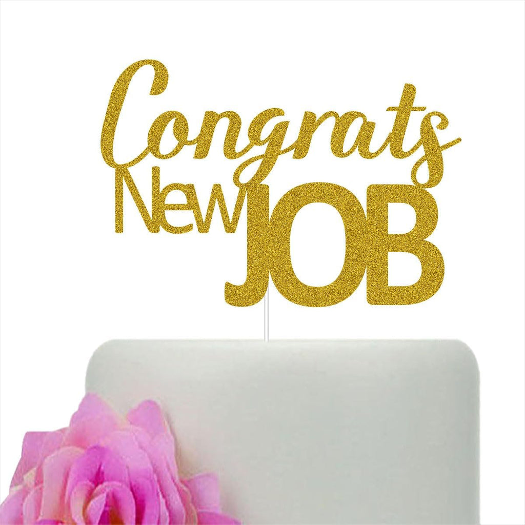 Congrats Your New Job Cake Topper, New Job Who Dis Cake Decor, Congratulations Party Decorations, We''ll Miss You, Farewell Goodluck