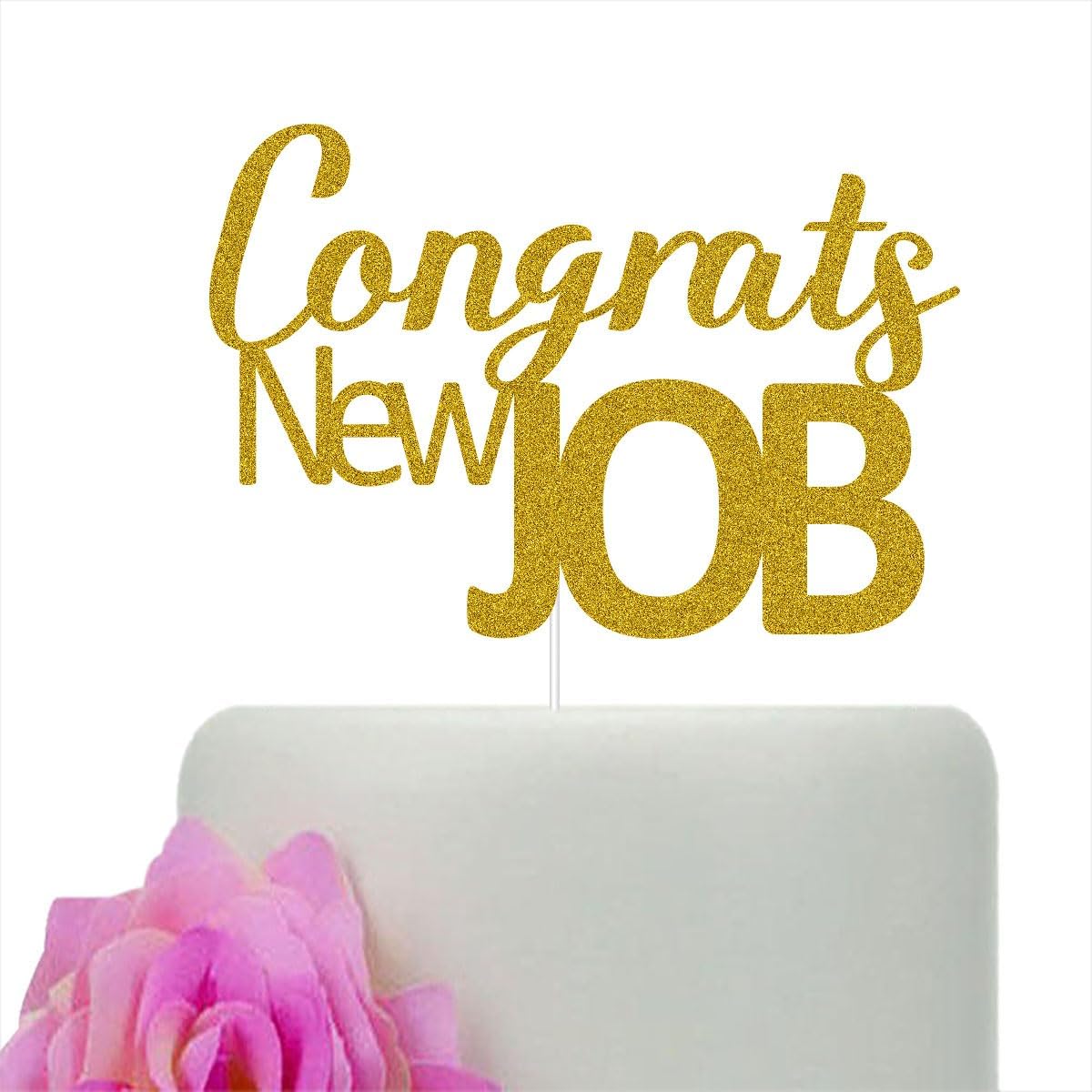 Congrats Your New Job Cake Topper, New Job Who Dis Cake Decor, Congratulations Party Decorations, We''ll Miss You, Farewell Goodluck
