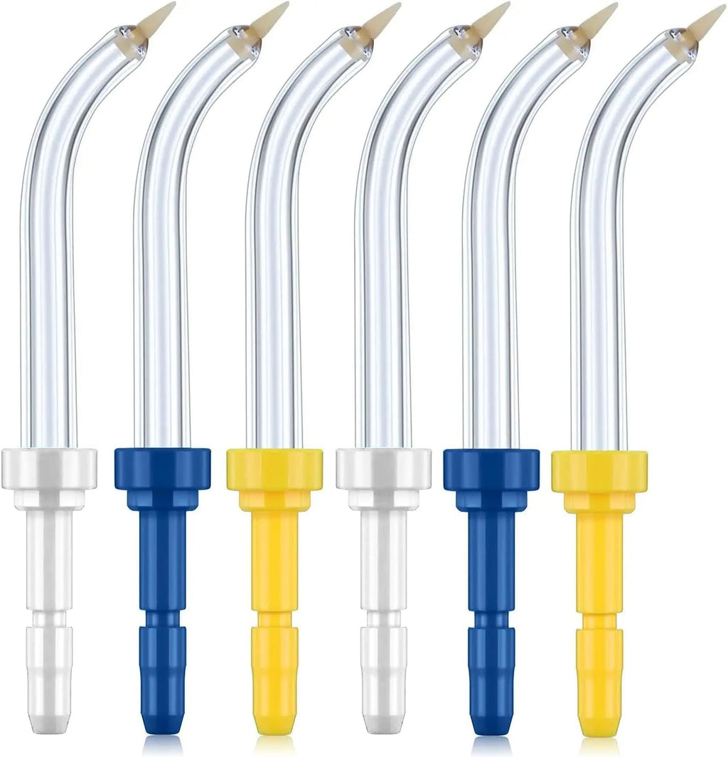 Flosser Replacement Tips for Waterpik Periodontal Tips Dental Water Flosser Tips Replacement Tips for Waterpik Water Flossers (Like WP-100) and Other Brand Oral Irrigators(6 Pieces)
