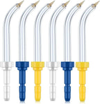 Flosser Replacement Tips for Waterpik Periodontal Tips Dental Water Flosser Tips Replacement Tips for Waterpik Water Flossers (Like WP-100) and Other Brand Oral Irrigators(6 Pieces)