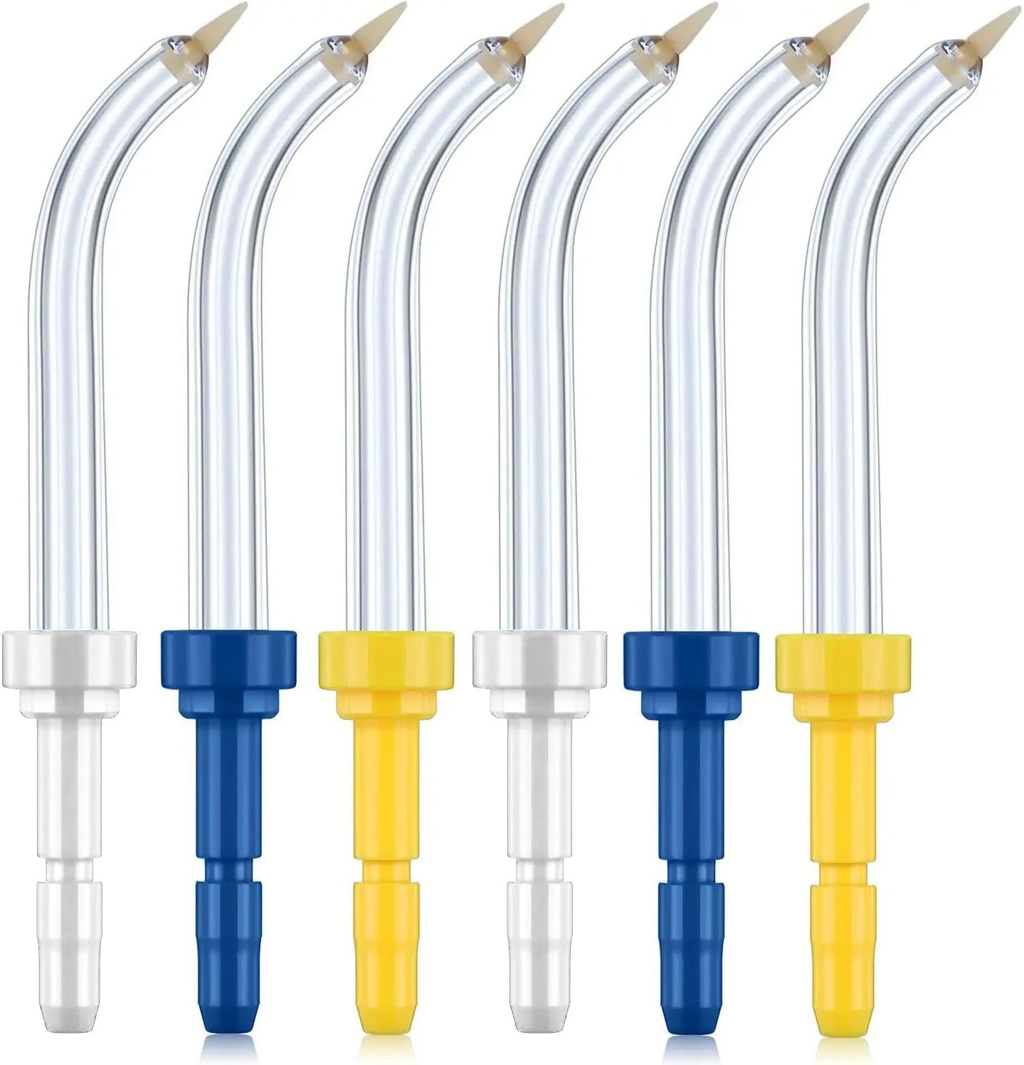 Flosser Replacement Tips for Waterpik Periodontal Tips Dental Water Flosser Tips Replacement Tips for Waterpik Water Flossers (Like WP-100) and Other Brand Oral Irrigators(6 Pieces)