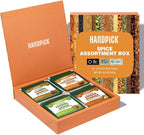 HANDPICK Assorted Spice Set – 16 Exotic Spices | Gluten-Free, Non-GMO | Essential Cooking Gift Set from India