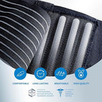 LP SUPPORT 919 Adjustable Back Brace with 8 semi-rigid POM Stays & Straps – Breathable Compression Lower Back Support for Men and Women – Pain Relief & Stability for Active Athletes, Gym Workouts, and Sports (Large/X-Large)