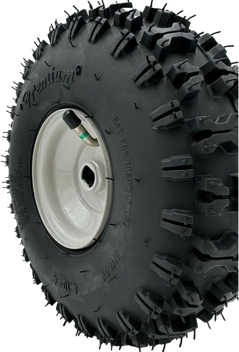 4.10x3.50-4 2Ply Snow Hog Wheel, 2.9 Inch Hub, 3/4" Axle