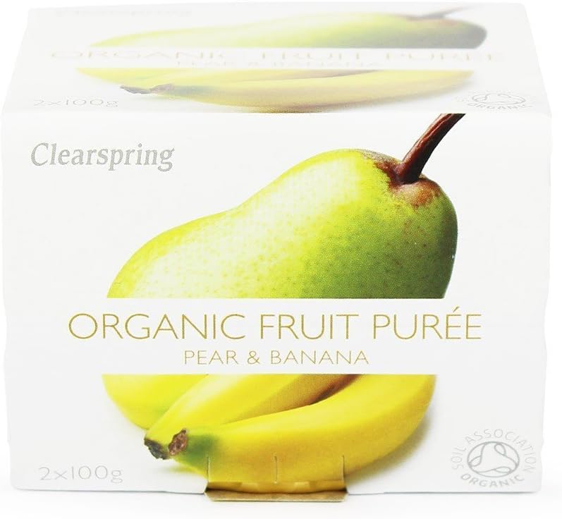 Clearspring Organic Fruit Puree Pear/Banana (2x100g)