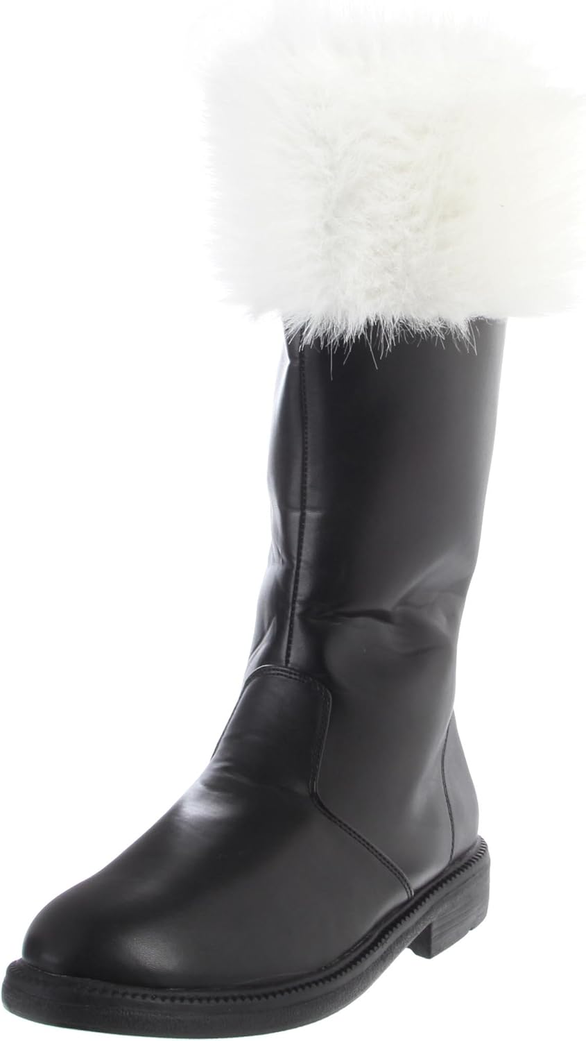 Funtasma by Pleaser Men's Halloween Santa-100,Black,S (US Men's 8-9 M)