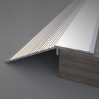 Aluminum Floor Transition Threshold Strip, 36 Inch Threshold Ramps for Doorways, Wheelchairs, Door/Tile/Threshold Reducer, Doorway Edge Trim Suitable for Threshold Height Less Than 1.6 Inch (Silver)