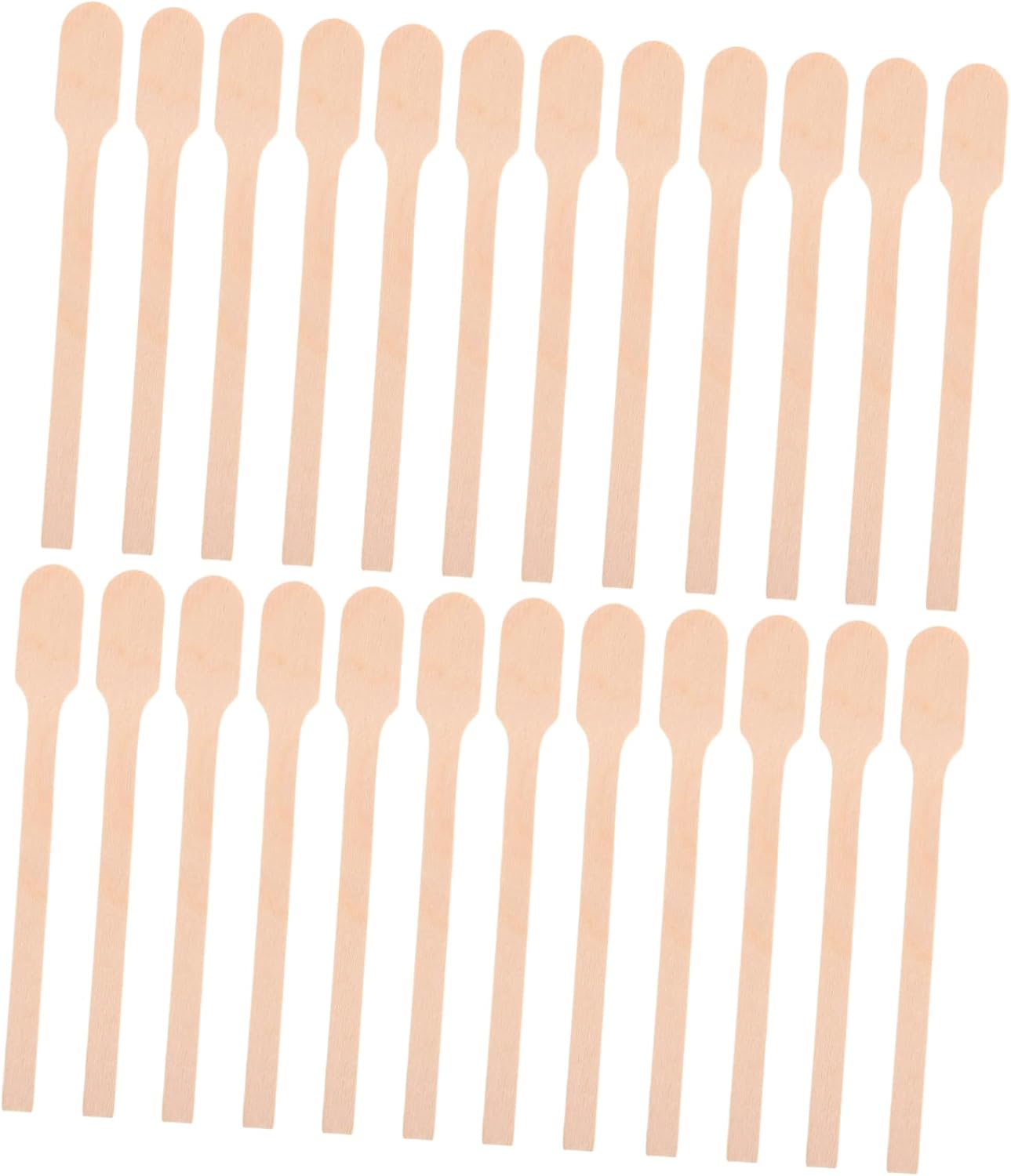 FRCOLOR 100pcs Dual Head Wooden Wax Sticks for Hair Removal Brow Waxing Nose Wax Applicator Spatulas for Beauty Tools