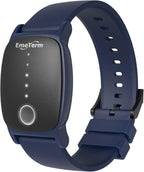 EmeTerm Explore Classic FDA-Cleared Anti-Nausea Wristband IP67 Waterproof Morning Motion Sickness Relief Band Rechargeable Classic Strap Design Drug Free Non-drowsy Without Side Effects Navy Blue