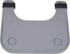 AlveyTech Gray Wheelchair Tray Table with Cup Holder - Lap Desk for 18" - 20" Wide Seat Medical Wheelchairs or Transport Chairs - ABS Plastic Construction - for Adults & Kids