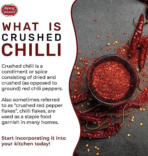 Crushed Red Pepper Flakes 5 Pound Bulk Value Pack - Chili Flakes - by Spicy World