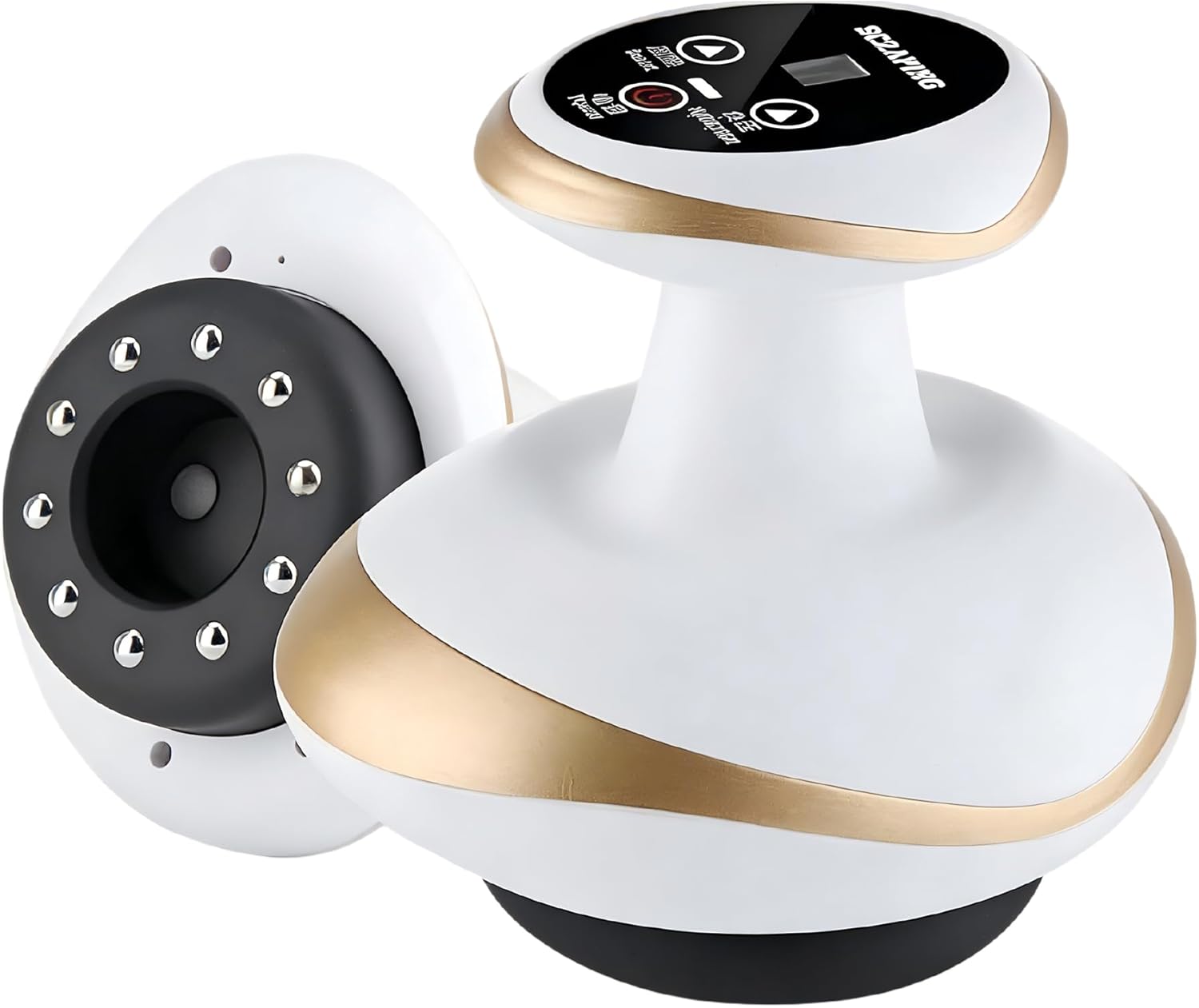 Vacuvia Cellulite Remove Massage Tool Suction,Electric Cupping Massager 9 Suction Levels&Heat,Rechargeable Vacuum Anti Cellulite Massager for Lymphatic Drainage,Body Contouring&Skin Firming (Gold)