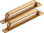 Drawer Handles Furniture Hardware Pull Aluminium Alloy Push Plate Sliding Barn Door Garden Shed Pull Handles Furniture Cupboard Cupboard