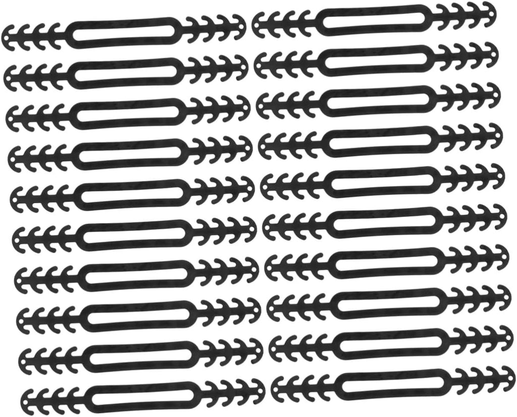 Mobestech 20pcs Extension Straps Ear Saver Buckles Soft Anti Ear Hook Adjusters for Comfortable Face Mask Wearing Daily Use and Travel