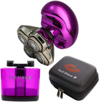 Skull Shaver Butterfly Kiss Shaver Purple Along with Platinum Rinse Stand Purple and Butterfly Kiss Travel Case(Black), Best Gifting Combo