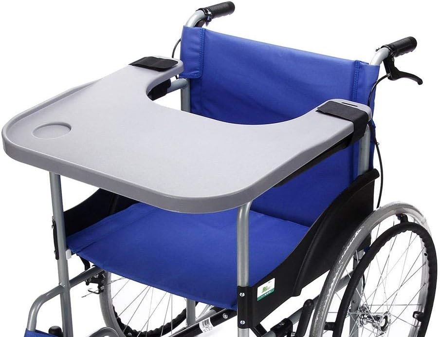 Lap Trays, Wheelchair Tray,Portable Wheelchair Universal Trays Desk - Wheelchair Tray Table Accessories with Cup Holder (for 16-20 Inch Wheelchairs)