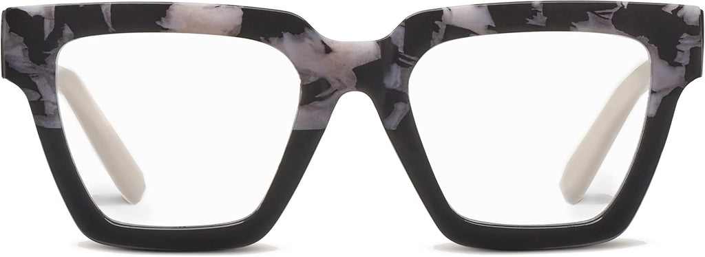 Oprah's Favorite Things Take a Bow Oversized Square Blue Light Blocking Reading Glasses