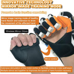 Finger Rehabilitation Stroke Hand Training, Rehabilitation Robot Gloves, Finger Exerciser Hand Strengthener Finger Orthosis, Finger Straightening Brace Guard Protector,Right hand,M