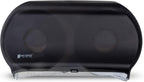 San Jamar - SJMR4000TBK R4000TBK Twin 9" Jumbo Tissue Dispenser, Black Pearl, 12" x 19" x 5.3"
