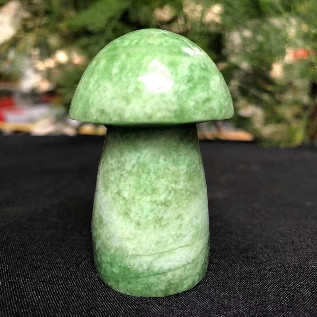 Crystal Healing Meditation Decoration Mushrooms Figurine Natural Stones Carved Crafts Decor Quartz Healing Crystal Reiki Statue Trinket Gift Gems Home Ornament Home Decoration