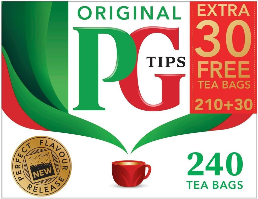PG Tips Original Non-Pyramid, 240 Tea Bags (Pack of 4)