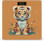 Year of The Tiger Funny Tiger Bathroom Scale for Body Weight with High Precision Large LCD Backlight Display Digital Weighing Scale with BMI Capacity Up to 180kg