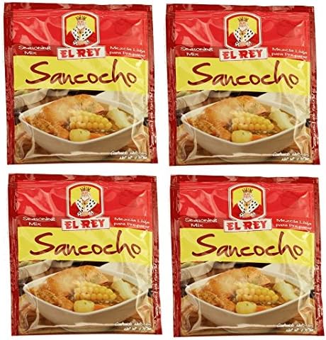 EL REY Sancocho 20 gr. | Seasoning Mix 0.70 oz. - 4 Pack.