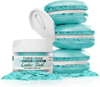 Luster Dust - Turquoise (4g 1x Jar) | Edible Vegan Dust & Paint for Cake Decorating, Ice Cream, Desserts, Cocktails and Beverages by Bakell