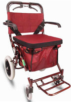 Walker,4 Wheel Walker with Seat for Seniors, Medline Heavy Duty Bariatric Mobility Rollator, Folding Design Lightweight Good Times